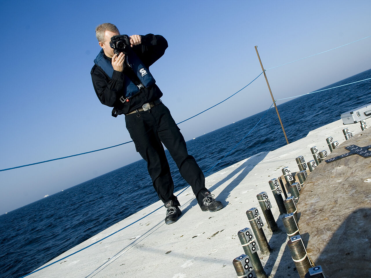 [Translate to English:] Case: Coordinate measurement of offshore platform