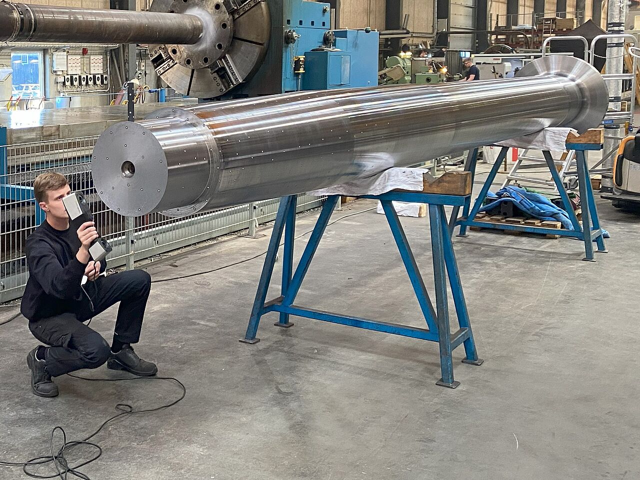 [Translate to English:] MarineShaft has invested in the T-SCAN hawk 2 handheld 3D laser scanner