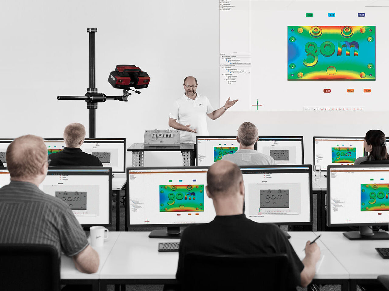 [Translate to English:] Uddannelse og træning i GOM software og hardware